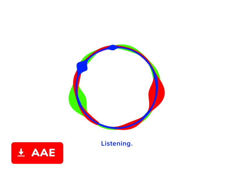 Personal Voice Assistant Free After Effects Templates Web Design