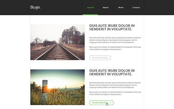 Blogin free responive web template html css Blogin