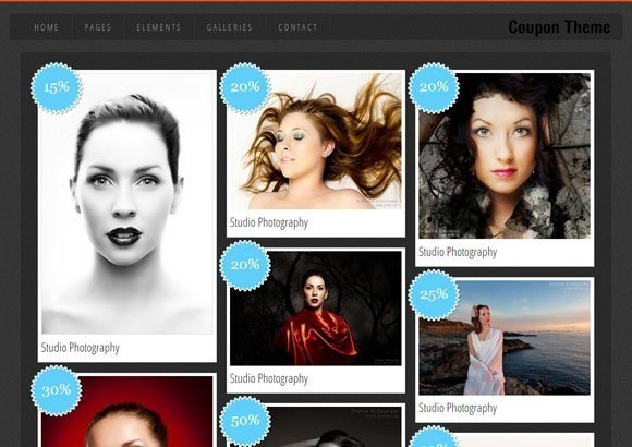 Coupon free responive web template html css Coupon