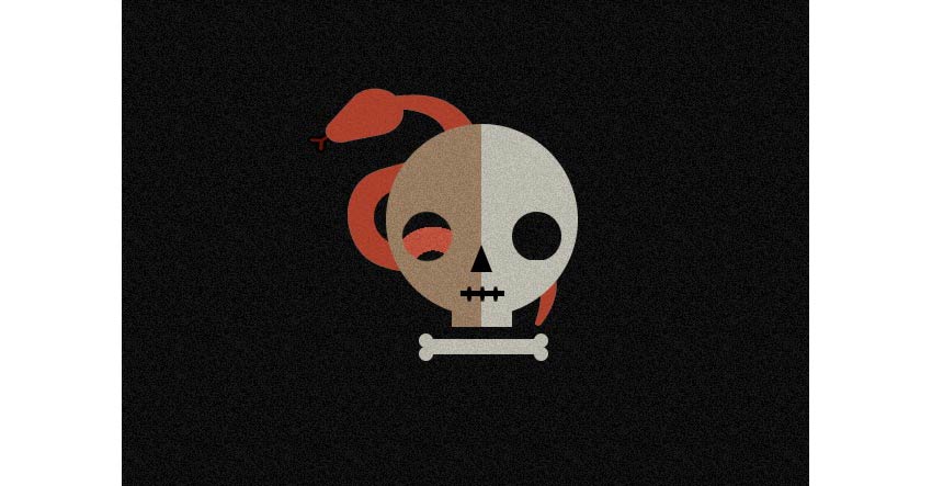 Example of Skull and Snake