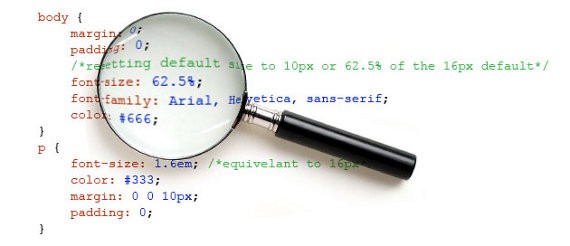 The font-size property