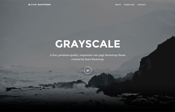Grayscale free responive web template html css Grayscale