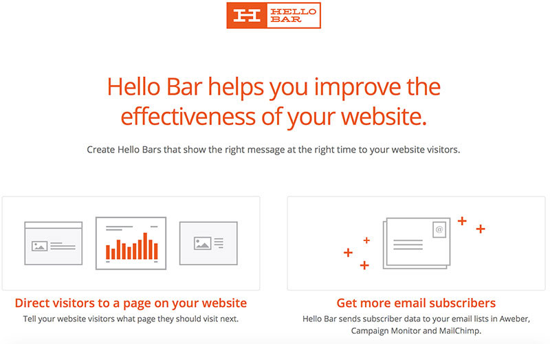 Great marketing tool, that allows to direct visitors to take desired action.