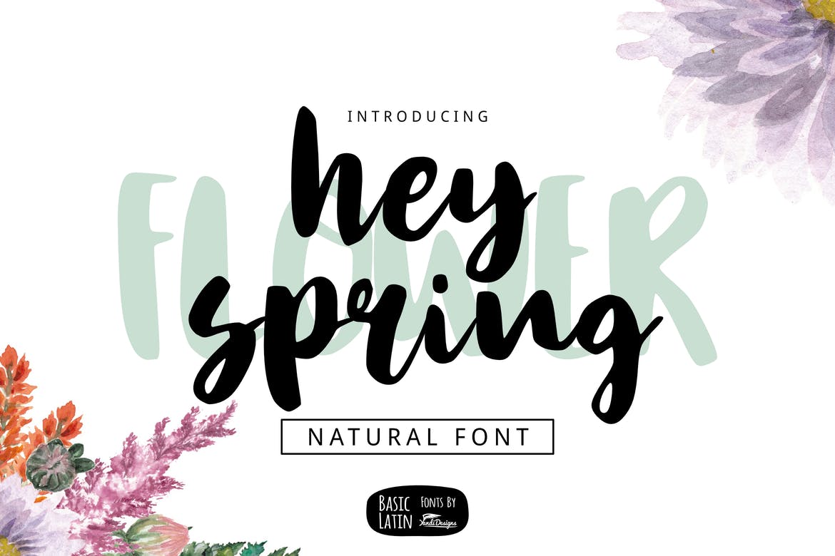 Hey Spring - fonts for web