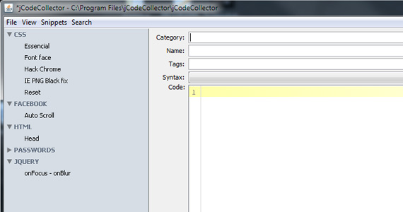 jcodecollector-prepare-web-design-project jCodeCollector