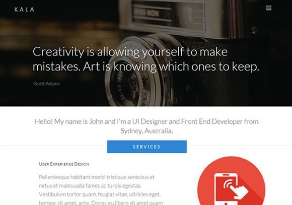Kala-Free free responive web template html css Kala-Free