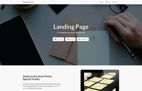 Landing-Page free responive web template html css Landing-Page