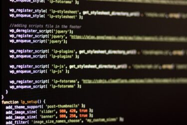 WordPress code in an editor
