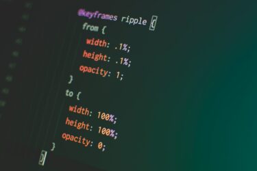 CSS keyframes rules set in a code structure