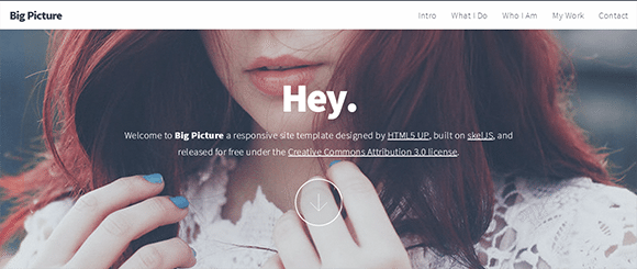 Big-Picture free responive web template html css Big-Picture