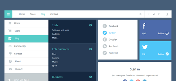 Blog-Magazine-Flat free responive web template html css Blog-Magazine-Flat