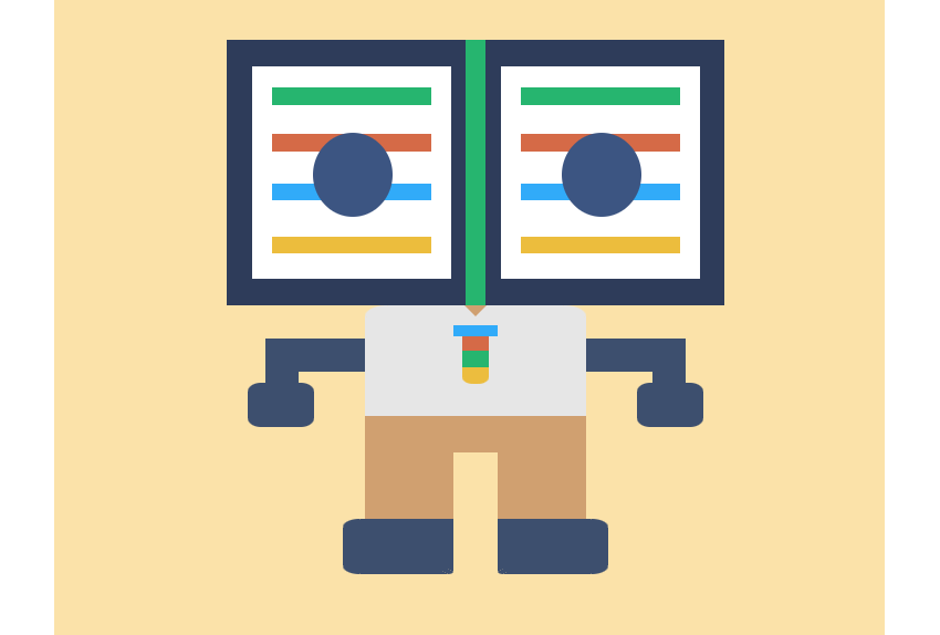 Example of Bookman Mascot