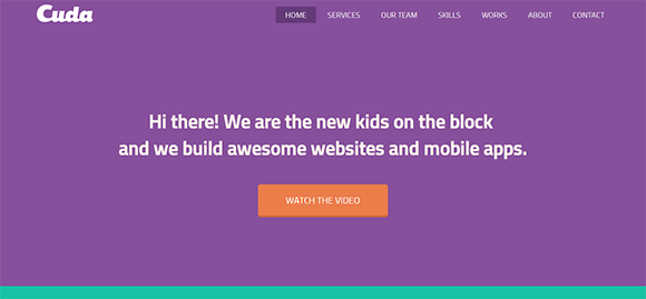 Cuda free responive web template html css Cuda