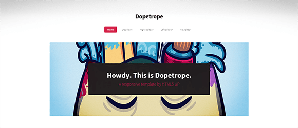 Dopetrope free responive web template html css Dopetrope
