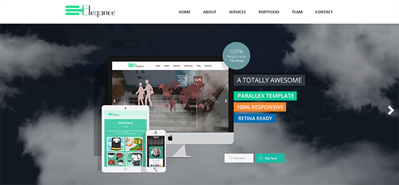 Elegance free responive web template html css Elegance