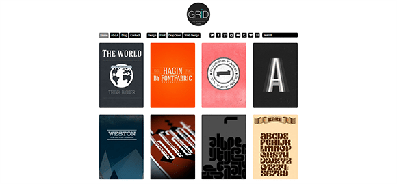 Grid free responive web template html css Grid