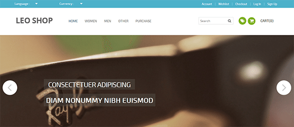 Leoshop free responive web template html css Leoshop