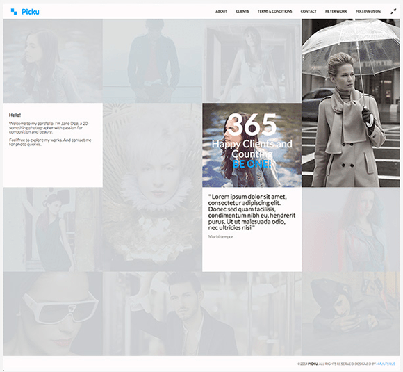 Picku free responive web template html css Picku