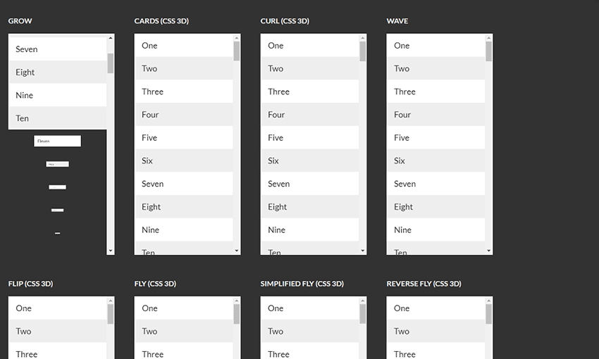 stroll.js - CSS3 scroll effects