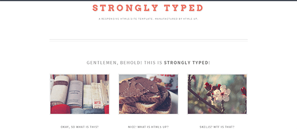 Strongly-Typed free responive web template html css Strongly-Typed