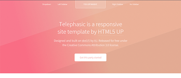 Telephasic free responive web template html css Telephasic